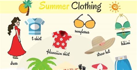 Summer Season Summer Clothes Names Vn