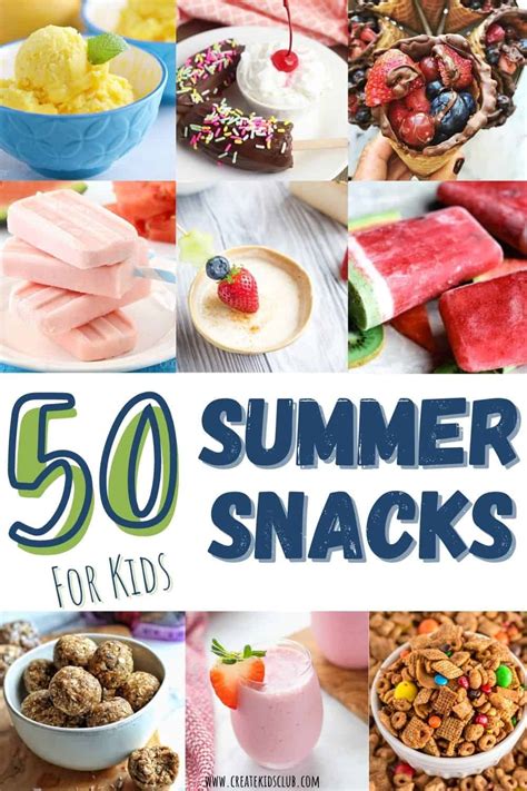 50 Summer Snacks For Kids Snacks Kids Can Make Create Kids Club