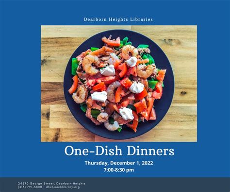 Dec 1 One Dish Meals Dearborn MI Patch