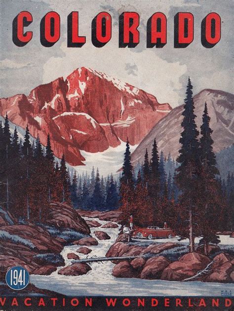 1941 Colorado Vacation Wonderland Booklet Pikes Peak Denver Boulder