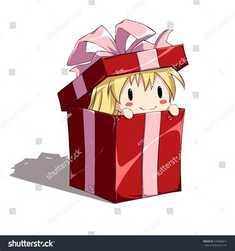 Cute Anime Girl T Box ภาพประกอบสต็อก 107046812 Shutterstock