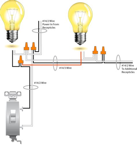 Wiring Two Lights To One Switch Diagram Uk