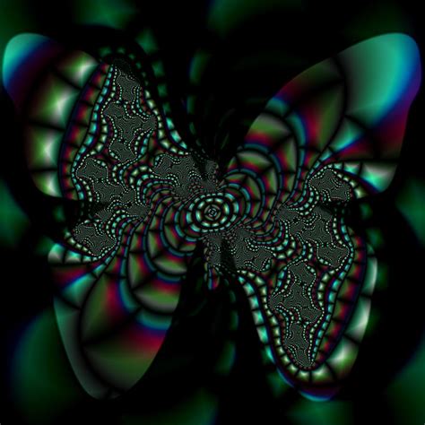 Butterfly Fractal Digital Art By Christy Leigh