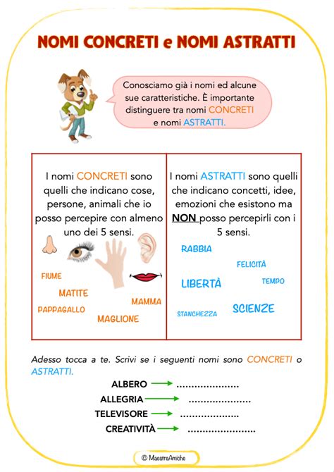 Nomi Concreti E Nomi Astratti