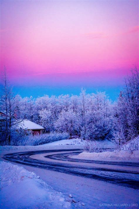 This Image Shows Colors Of A Winter Sky The Mixing Of Colors In The
