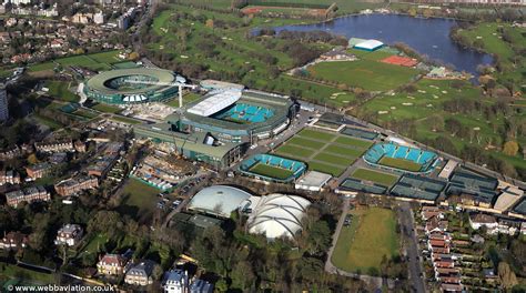 All England Lawn Tennis Croquet Club Wimbledon From The Air Aerial