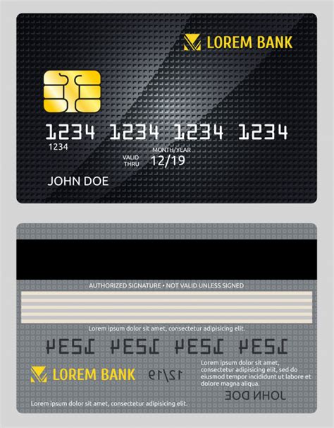 Check spelling or type a new query. Detailed glossy credit card template Vector | Premium Download