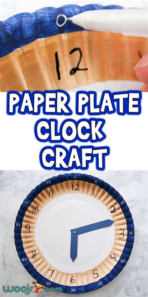 Paper Plate Clock Craft Clock Craft Paper Clock Clock For Kids