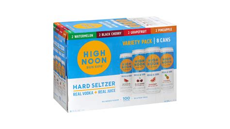 High Noon Sun Sips Hard Seltzer Cans Variety Pack 12 Oz X 8 Ct