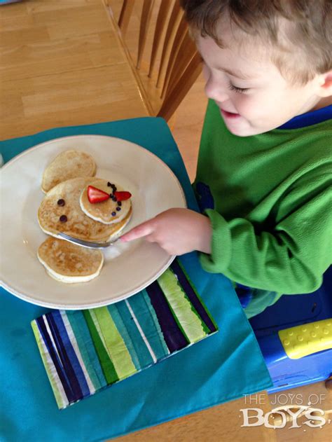 We love the tart flavor the strawberries add to the little doughnuts. Pancake Puppies Recipe - The Joys of Boys