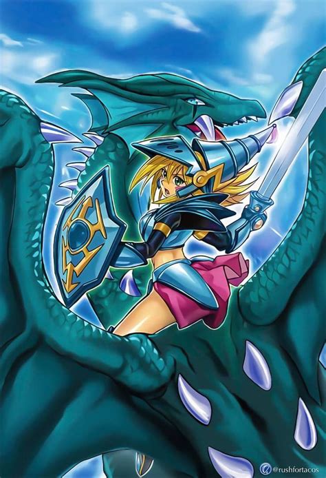 Dark Magician Girl The Dragon Knight Full Artwork By Yugi Master On