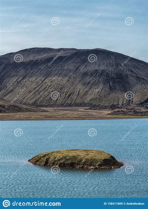 Image Of Mountain Lake Panorama In Iceland Stock Image Image Of Green