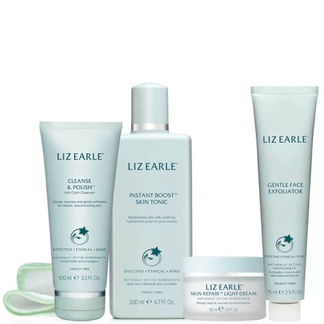 Liz Earle Your Daily Routine Skin Repair Light Cream Set Welcome To