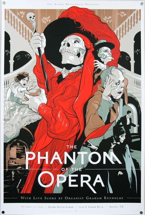 Phantom Of The Opera 1925 Screen Print 2009 Martin Ansin