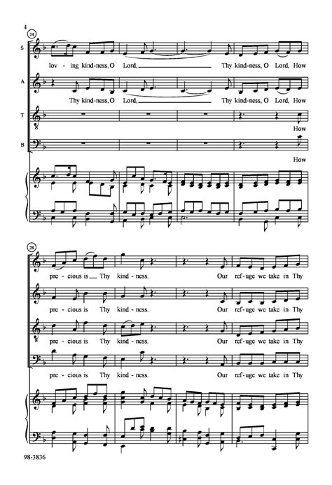 They Steadfast Love O Lord Satb By Ashdow Jw Pepper Sheet Music