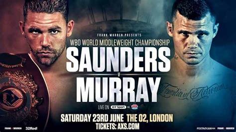 Billy Joe Saunders Vs Martin Murray El 23 De Junio Por Espn Solo Boxeo