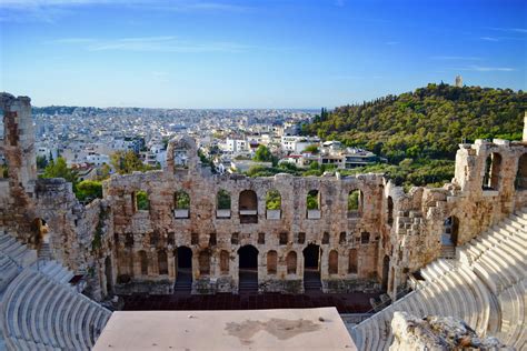 View From Acropolis Of Athens Beautiful City Pics