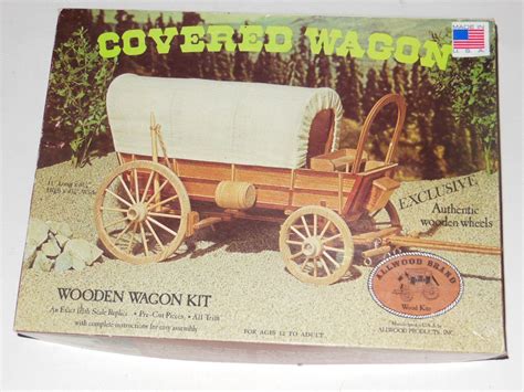 Vintage Covered Wagon Kit Allwood Brand By Treasuretimecapsule