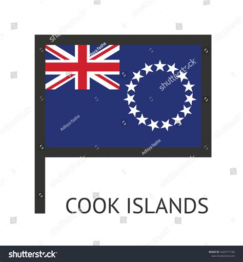 Cook Islands Country Flag Icon Icon Stock Vector Royalty Free