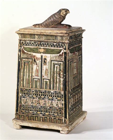 Egyptian Classical Ancient Near Eastern Art Canopic Chest Ancient