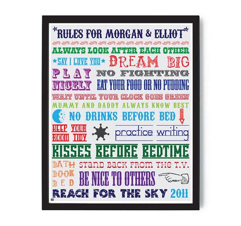 Check spelling or type a new query. Personalised Family House Rules Print | More Than Words