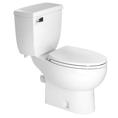 Saniflo 2 Piece 128 Gpf Single Flush Elongated Toilet In White 087005