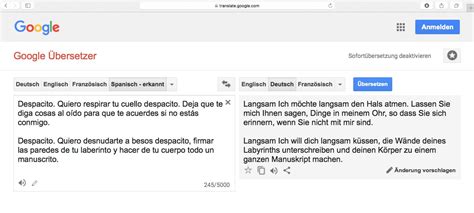 Kamera auf ein schild bzw. Google übersetzer Spanisch Deutsch
