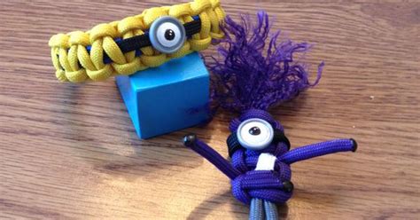 Paracord minion bracelet and keychain | Things I've Made... | Pinterest