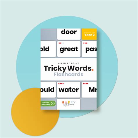 Tricky Words Flashcards Year 2