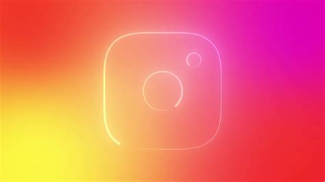 Motion Made Free Instagram Logo Glowing Outlines Neon Style Seamless