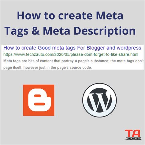 How To Create Meta Tags And Meta Description For Blog Website