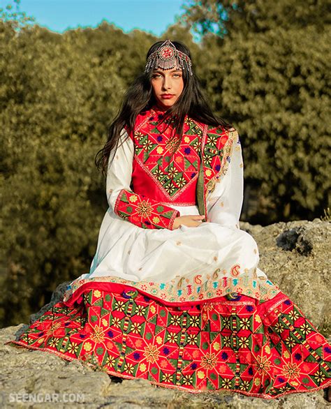 Summer White Afghan Dress Seengar Fashion Afghan