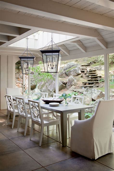 Dine al fresco at speke resort munyonyo's lake terrace restaurant that serves mult cuisine at the lobby level with a fully fledged table service catering. Nature-Inspired Lake House | Dining room design, Lakeside ...