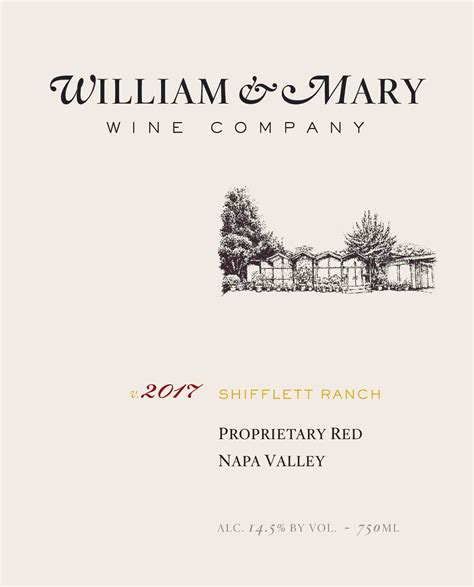 2017 William & Mary Wine Company Proprietary Red 17WMWCPR75 - William