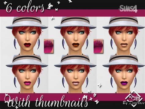 The Sims Resource Matt Lips By Devirose • Sims 4 Downloads