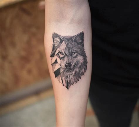Attractive Wolf Tattoo Design Geomatric Style Preet Kamal