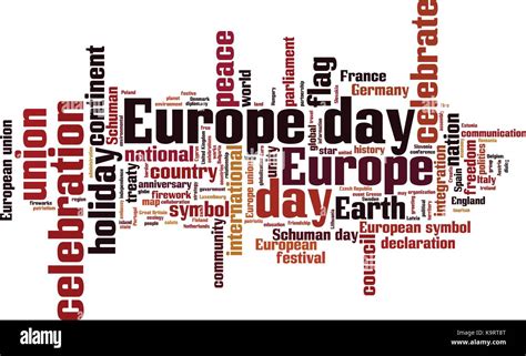 Europe day word cloud concept. Vector illustration Stock Vector Art & Illustration, Vector Image ...