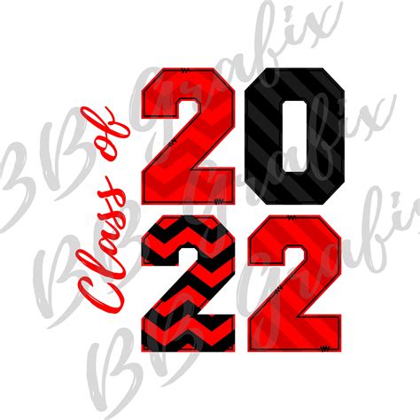 Digital Png File Class Of 2022 Black And Red Sublimation T Shirt Etsy