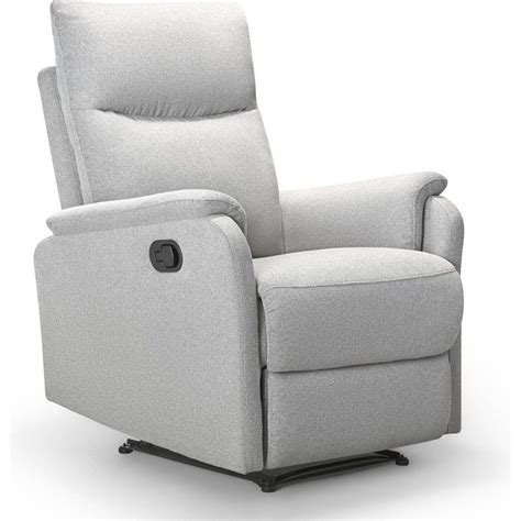 Duncan Manual Recliner Light Gray Clickdecor Upholstered Arm Chair