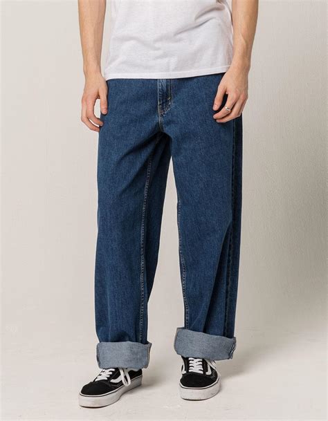 Men's baggy jeans classic plain loose hip hop pants dance black jeans denim. Lyst - Levi'S Oh My Mens Baggy Jeans in Blue for Men