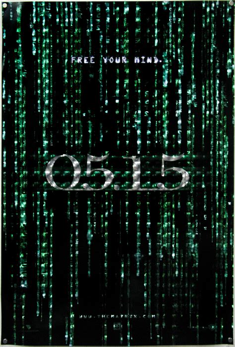 The Matrix Reloaded / one sheet / teaser holofoil / 05.15 version / USA