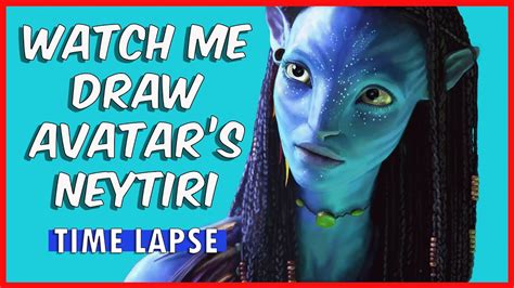 How I Draw A Portrait Digitally 30 A Time Lapse Drawing Of Neytiri
