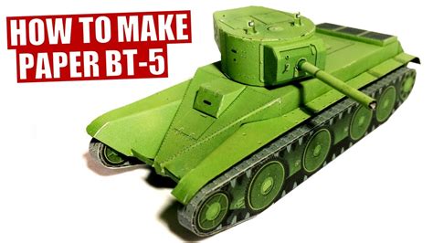 How To Make Paper Tank Bt 5 Model Ww2 Diy Bt Fast Tank Papercraft Or