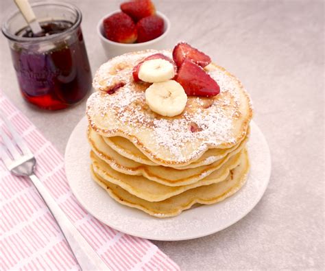 Easy And Fresh Strawberry Banana Pancakes Recipe