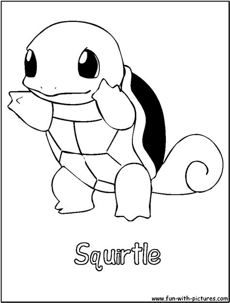Squirtle coloring pages to download and print for free