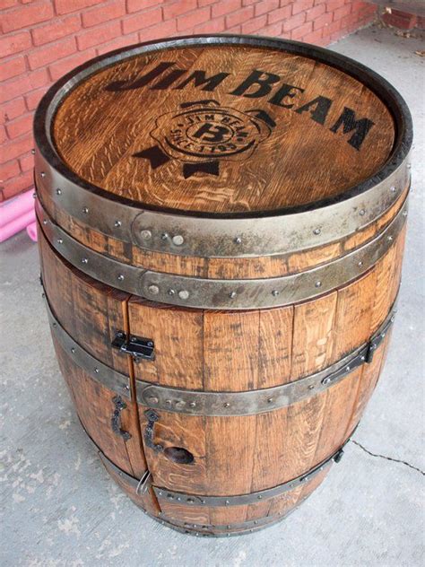 Custom Made Bourbon Barrel Liquor Cabinet Barrel Bar Bourbon Barrel