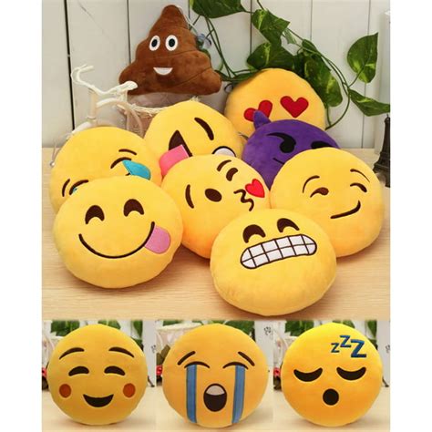 Holiday Ts 32cm Emoji Pillows Emoticon Soft Plush Stuffed Full