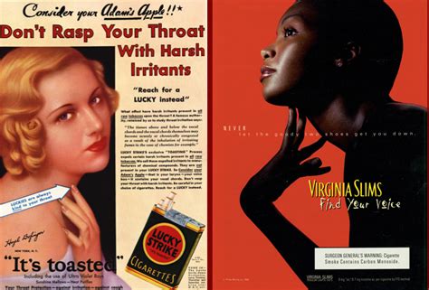 Cigarette Ads Then And Now Sociological Images