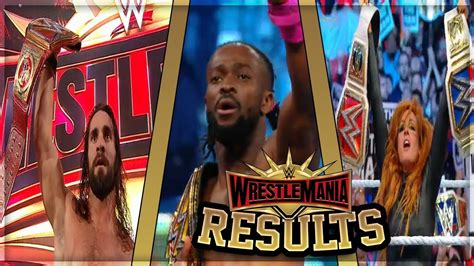 Wwe Wrestlemania 35 Full Show Results Wwe Wrestlemania 35 Results
