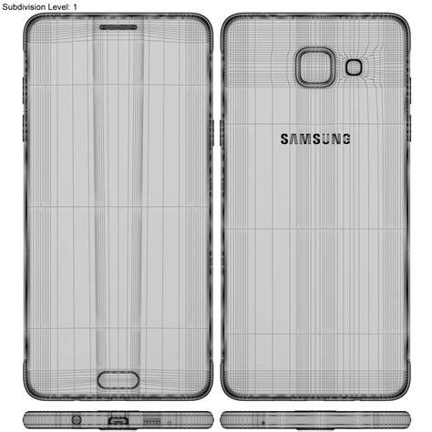 Realistic Samsung Galaxy A5 3d Model